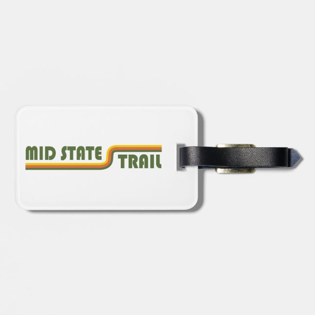 Étiquette À Bagage Sentier du milieu de l'État Pennsylvanie (Dos horizontal)