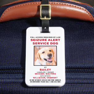 Étiquette À Bagage Service d'alerte à la saisie de photos personnalis