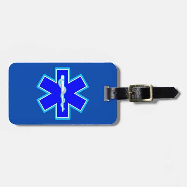 Étiquette À Bagage Services Médicales d'urgence paramédicaux (Devant horizontal)