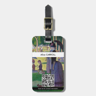 Étiquette À Bagage Seurat - Un dimanche sur La Grande Jatte - Code QR