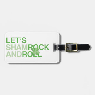 Étiquette À Bagage Shamrock et marche