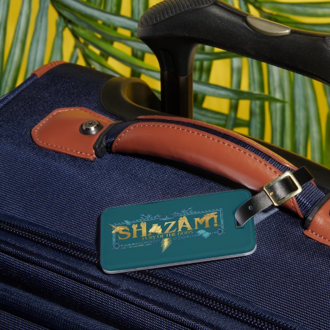 Étiquette À Bagage SHAZAM ! Furie des dieux | Logo mythique (Insitu Rectoal 3)