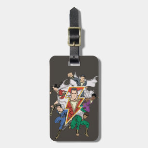 Étiquette À Bagage SHAZAM !   Shazam Family Graphic
