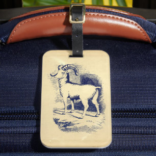 Étiquette À Bagage SHEEP vintage GRANDE CORNE