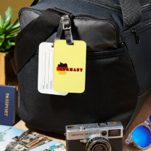 Étiquette À Bagage Simple Moderne Germanie Allemagne Lettre d'art Sou