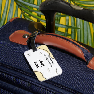 ÉTIQUETTE À BAGAGE SIMPLE MODERNE MODERNE MONOGRAM ÉLÉGANT CHIC STYLE