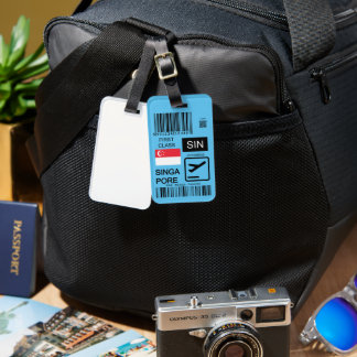 Étiquette À Bagage Singapore airport travel tag