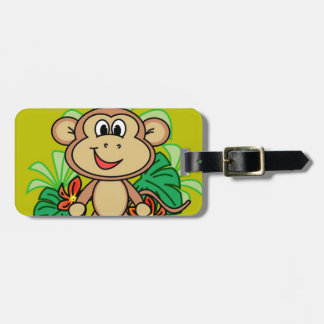 Étiquette À Bagage singe