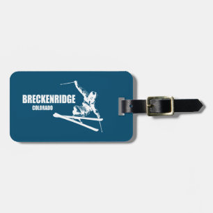 Étiquette À Bagage Skier Breckenridge Colorado