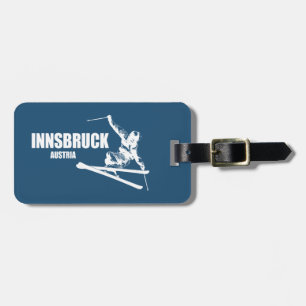 Étiquette À Bagage Skieur d'Innsbruck Autriche