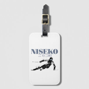 Étiquette À Bagage Skieur, ski de NISEKO