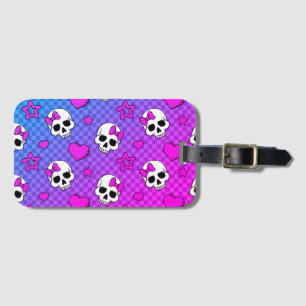 Étiquette À Bagage Skully Pop Kawaii
