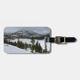 Étiquette À Bagage Snowy Ellery Lake California Paysage hivernal