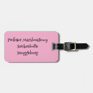 Étiquette À Bagage SnuggleNames : étiquette de bagage personnalisée