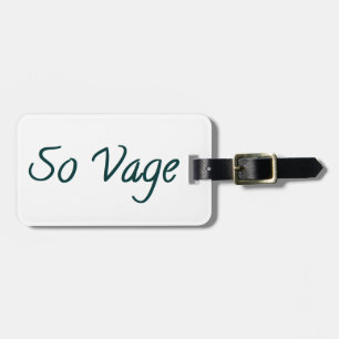 Étiquette À Bagage so vage