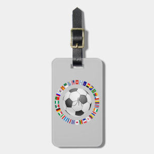Étiquette À Bagage SOCCER 2014 Personnalisé Monogramme Initial