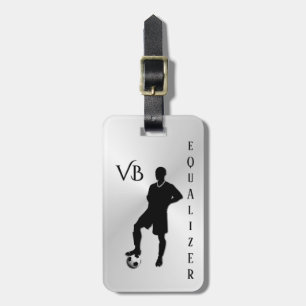 Étiquette À Bagage Soccer / Sports Design Monogram