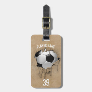 Étiquette À Bagage Soccer Torn (Personnalisé)