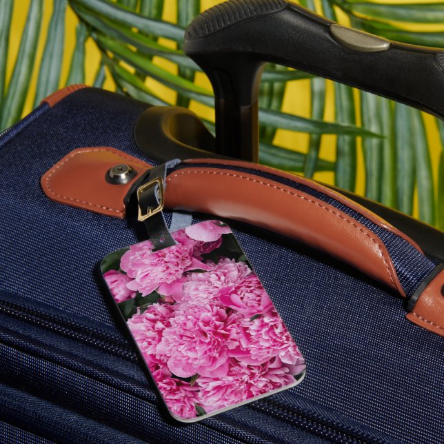 Étiquette À Bagage Sophisticated Pink Peony (Insitu Rectoal 1)