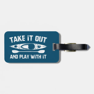 Étiquette À Bagage Sortez Et Jouez Avec Kayak