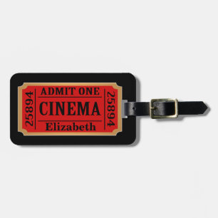 Étiquette À Bagage Souche et nom de billet de film