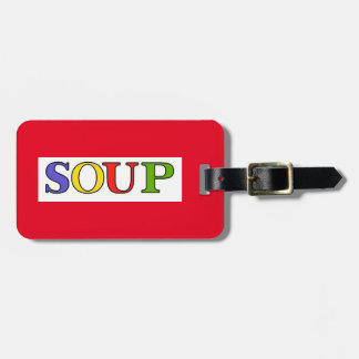 ÉTIQUETTE À BAGAGE SOUPE
