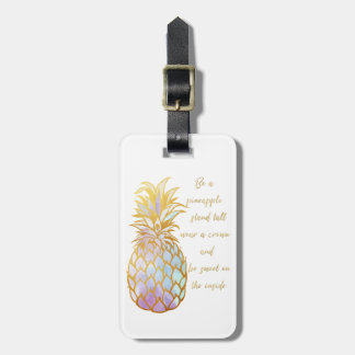 Étiquette À Bagage Soyez une étiquette de bagage d'ananas
