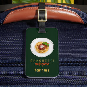 Étiquette À Bagage Spaghetti bolognaise pâtes nouilles chef gourmet