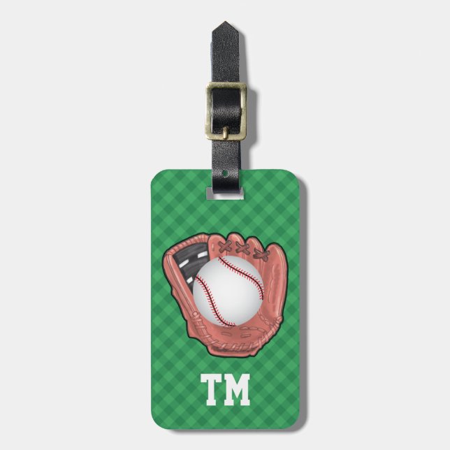 Étiquette À Bagage Sports - Baseball - SRF (Devant Vertical)