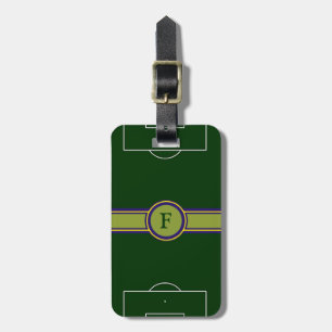 Étiquette À Bagage stade de football vert personnalisé