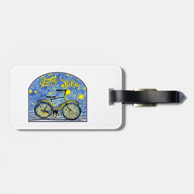 Étiquette À Bagage Starry Bike (Dos horizontal)