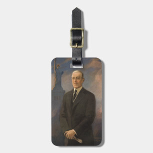 Étiquette À Bagage Statue de la Liberté et président Woodrow Wilson