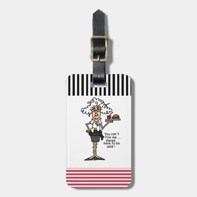 Étiquette À Bagage Stella avec l'humour d'attitude (Devant Vertical)