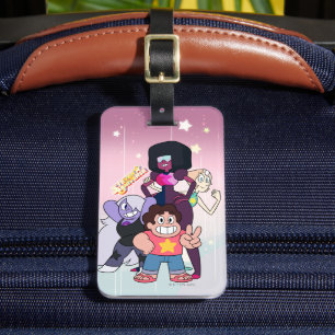 Étiquette À Bagage Steven Universe   Pose du groupe Crystal Gem