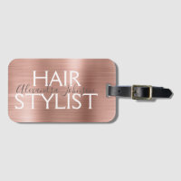 Styliste de cheveux en métal brossé rose et Rose o