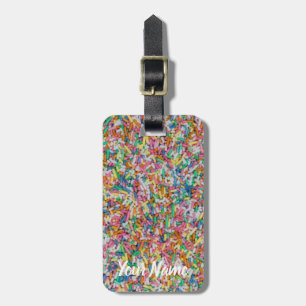 Étiquette À Bagage Sugar sprinkles colorful