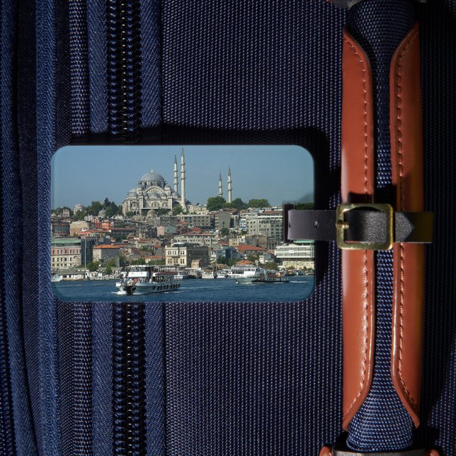 Étiquette À Bagage Sultan Ahmed & Istanbul panorama, Turquie /vacance (Insitu Rectoal 4)