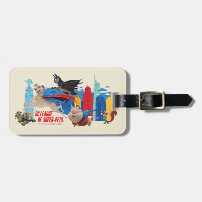 Étiquette À Bagage Super-Animaux de patrouille Metropolis (Devant horizontal)