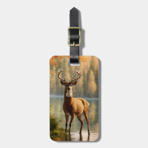 Étiquette À Bagage Superbe canard à douze points dans les eaux d'auto