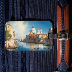 Étiquette À Bagage Superbe Venise, Italie Vue Gondola