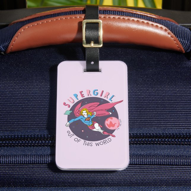 Étiquette À Bagage Supergirl hors de ce monde Retro Graphisme (Insitu Rectoal 2)