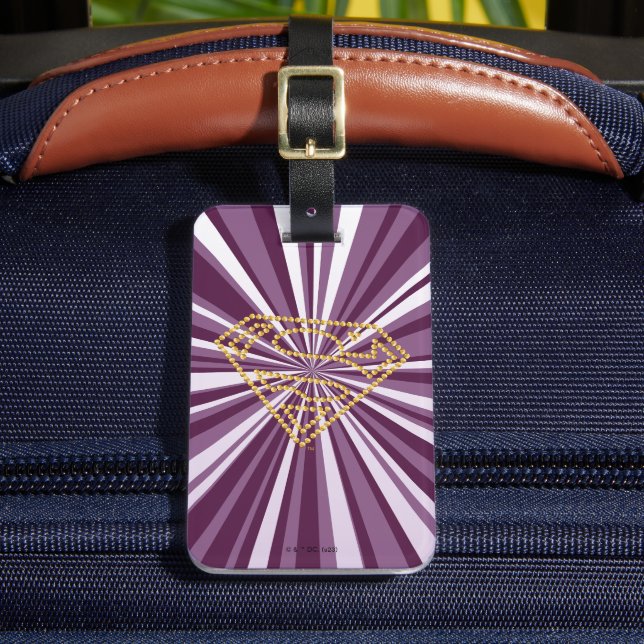 Étiquette À Bagage Supergirl Studded S-Shield (Insitu Rectoal 2)