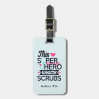 Superhero de soins infirmiers drôle dire la typogr