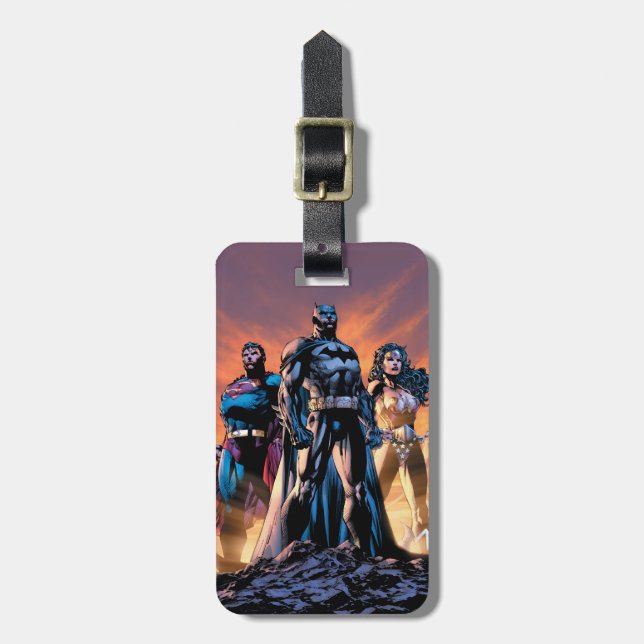 Étiquette À Bagage Superman, Batman et Wonder Woman Trinity (Devant Vertical)