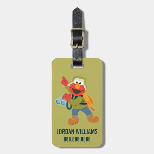 Étiquette À Bagage Sur La Chasse Aux Hugs | Ajouter vos informations (Devant Vertical)