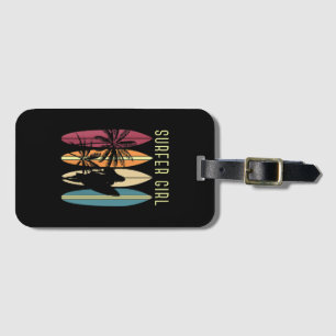 Étiquette À Bagage Surfer Girl Surf Surf Femmes Filles Surf une fois