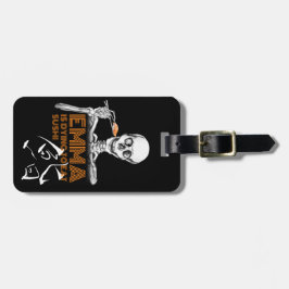 Étiquette À Bagage SUSHI crâne Bagages Tags