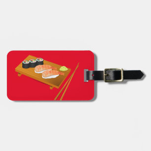 Étiquette À Bagage Sushi cuisine japonaise mignonne