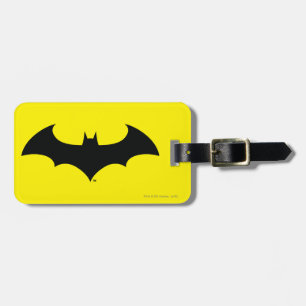 Étiquette À Bagage Symbole Batman   Logo Simple Bat Silhouette