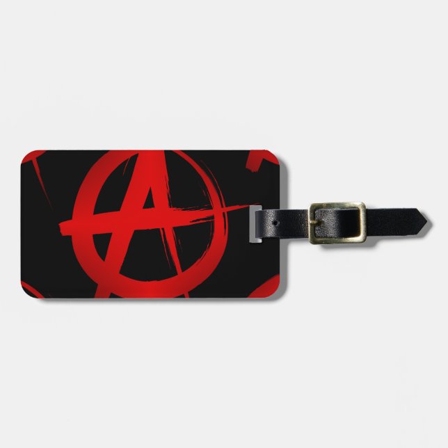Étiquette À Bagage Symbole d'anarchie (Devant horizontal)